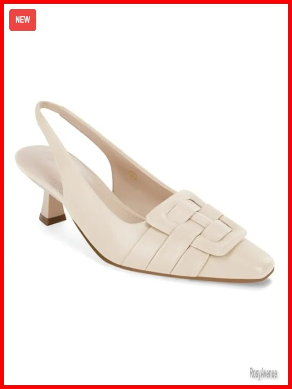 Slingback Kitten Heels Low Dress Pumps Pointed Closed Toe Comfortable